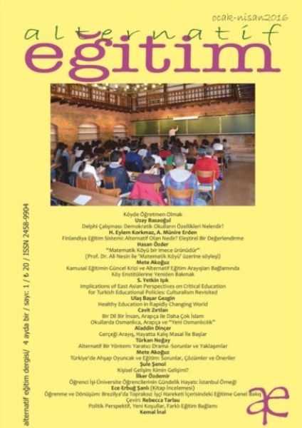 Alternatif Eğitim Dergisi Sayı 1