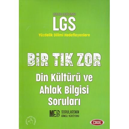 Data 8. Sınıf LGS Bir Tık Zor Din Kültürü ve Ahlak Bilgisi Soruları