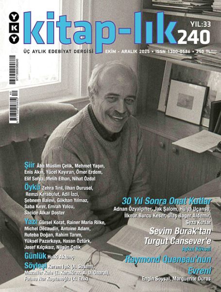 Kitap-lık Sayı 240 - Üç Aylık Edebiyat Dergisi (Ekim-Aralık 2025)