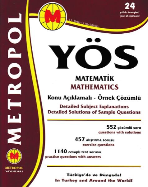 Metropol YÖS Matematik Konu Anlatımlı - Örnek Çözümlü (Yeni)