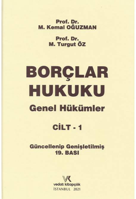 Borçlar Hukuku Genel Hükümler Cilt - 1
