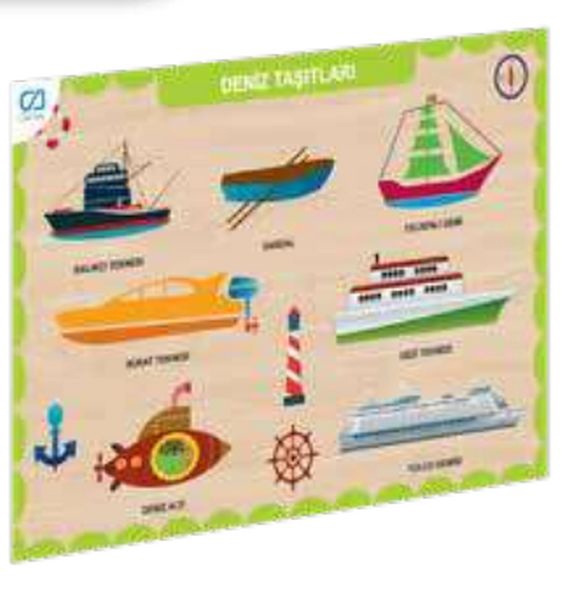 Ahşap Deniz Taşıtları Eğitici Set