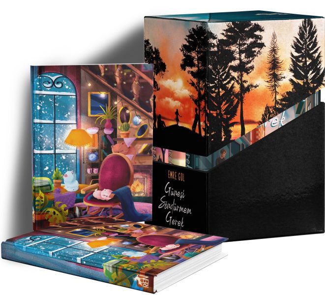 Güneşi Söndürmem Gerek Kutulu Set 3 Kitap Takım (Ren Ajandası Hediyeli)