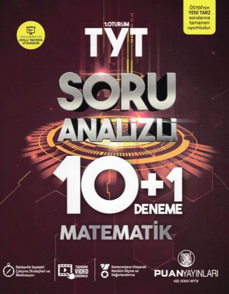 Puan TYT Matematik Soru Analizli 10 + 1 Deneme (Yeni)
