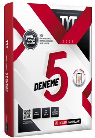 TYT Tamamı Çözümlü 5 Deneme Sınavı