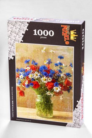 Bahçe Çiçek Serisi Vazoda Çiçekler 1000 Paça Puzzle Bc07 M
