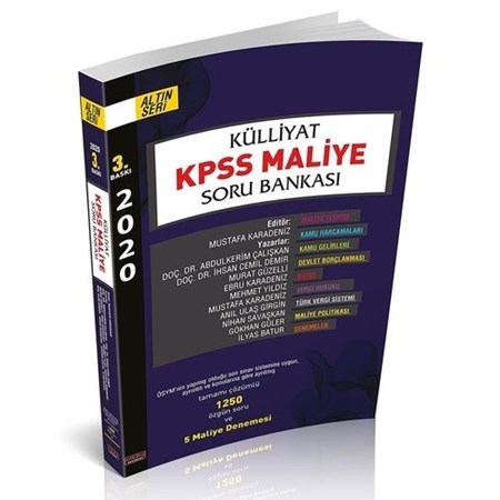 Külliyat Kpss Maliye Soru Bankası Savaş Yayınları 2020