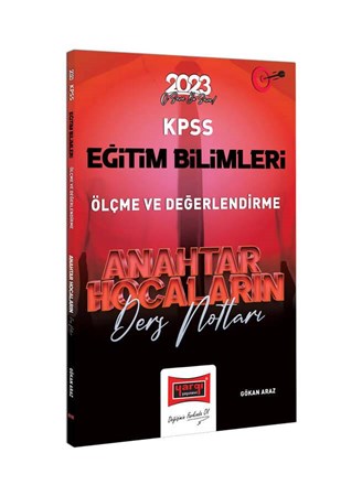 KPSS Eğitim Bilimleri Anahtar Hocaların Ölçme ve Değerlendirme Ders Notları 2023