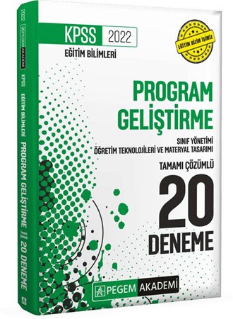 EĞİTİM BİLİMLERİ PROGRAM GELİŞTİRME SINIF YÖNETİMİ TAMAMI ÇÖZÜMLÜ 20 DENEME