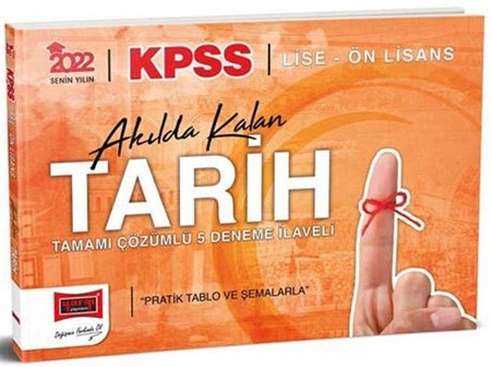 KPSS Tarih Akılda Kalan 5 Deneme
