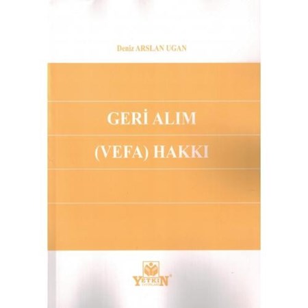 Geri Alım (Vefa) Hakkı