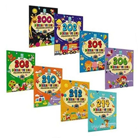 Dikkat ve Zeka Güçlendirme Aktiviteleri (8 Kitap Takım)