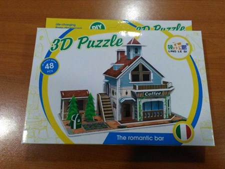 3D Puzzlethe Romantic Bar 48 Parça