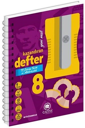 8. Sınıf T.C. İnkılap Tarihi ve Atatürkçülük Okula Yardımcı Kazandıran Defter