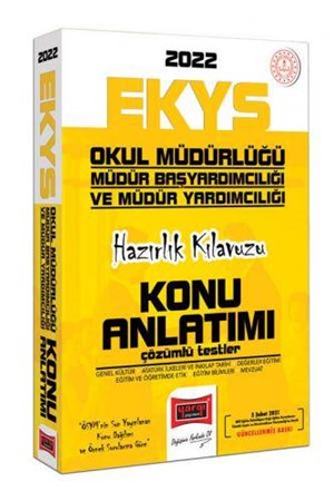 2022 EKYS Okul Müdürlüğü Müdür Başyardımcılığı ve Müdür Yardımcılığı Hazırlık Kılavuzu Konu Anlatımı Çözümlü Testler