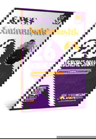 2026 KPSS Atölye Serisi Vatandaşlık Tamamı Video Çözümlü 26 Deneme Sınavı 