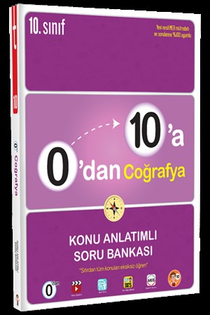 10. Sınıf 0'dan 10'a Coğrafya Konu Anlatımlı Soru Bankası