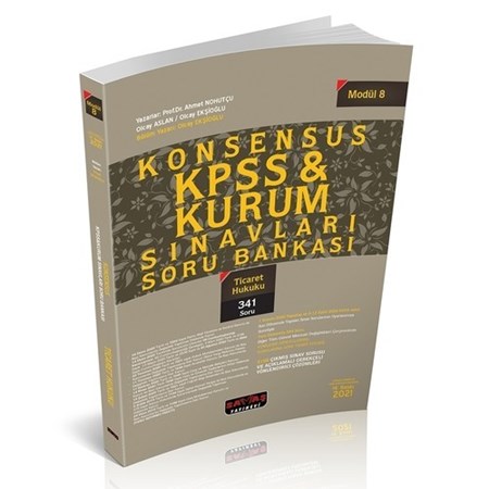 Savaş Yayınları 2021 Kpss Ticaret Hukuku Konsensus Soru Bankası