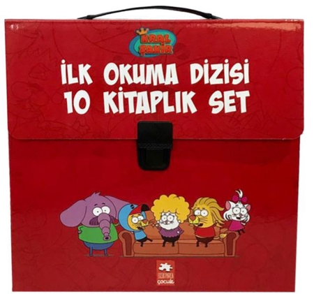 Kral Şakir İlk Okuma Kitaplari Çantali Set (10 Kitap Takım) - Kırmızı