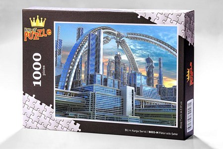 Bilim Kurgu Serisi Fütüristik Şehir 1000 Parça Puzzle Bk03 M