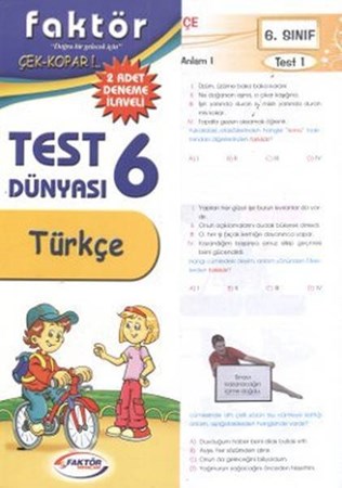 6.sınıf Türkçe Test Dünyası Çek Kopar 2 Adet Deneme İlaveli