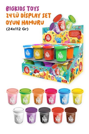 Bigkids Toys / 24’Lü Display Kutu Oyun Hamuru (24X112 Gr)