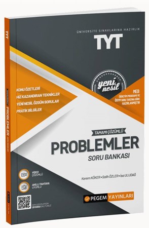 Üniversite Sınavlarına Hazırlık TYT Tamamı Çözümlü Problemler Soru Bankası