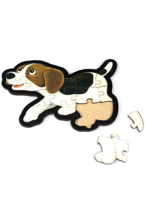 Köpek Puzzle - Ahşap