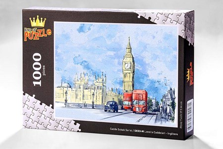Cadde Sokak Serisi Londra Caddeleri İngiltere 100 Parça Puzzle Sk03 M