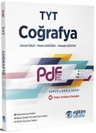 TYT Coğrafya PDF Planlı Ders Föyü Konu Anlatımlı