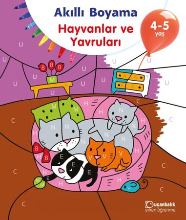 Akıllı Boyama Hayvanlar ve Yavruları 4-5 Yaş