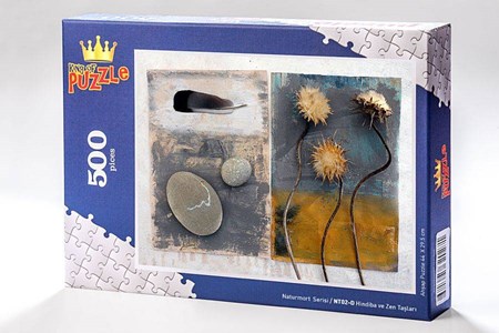 Naturmort Serisi Hindiba Ve Zen Taşları 500 Parça Puzzle Nt02 D