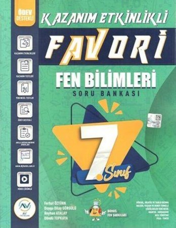 7. Sınıf Fen Bilimleri Favori Serisi Kazanım Etkinlikli Soru Bankası