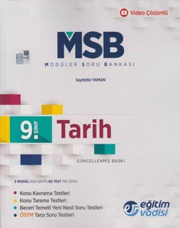 9. Sınıf Tarih Güncel MSB Modüler Soru Bankası