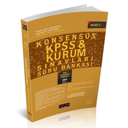 Savaş Yayınları 2021 Kpss İdari Yargılama Hukuku Konsensus Soru Bankası