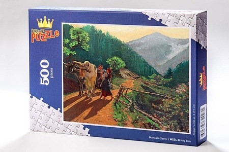 Manzara Serisi Köy Yolu 500 Parça Puzzle Mz04 D