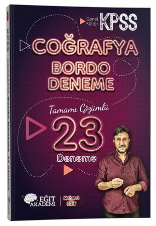 KPSS Coğrafya Bordo 23 Deneme Çözümlü