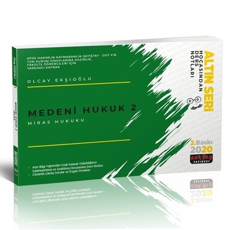 Medeni Hukuk 2 Miras Hukuku Hocasından Ders Notları -2020