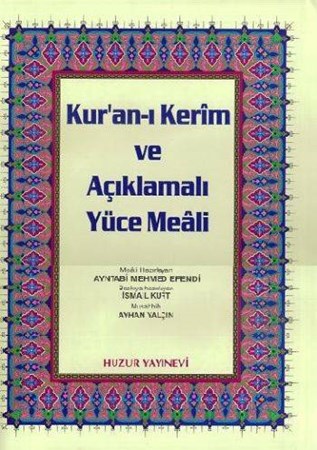 Kuranı Kerim Ve Açıklamalı Yüce Meali Cami Boy Üçlü