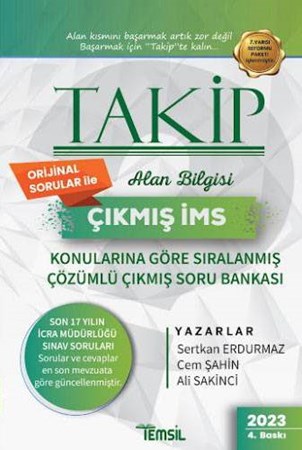 TAKİP İcra Müdürlüğü Çıkmış Soru Bankası