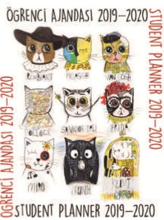 Painter Cats Student Planner 2019 2020 Öğrenci Ajandası