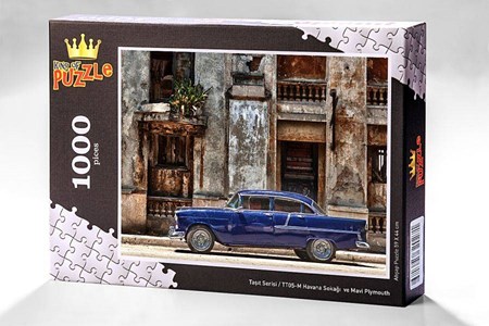 Taşıt Serisi Havana Sokağı Ve Mavi Plymouth 1000 Parça Tt05 M