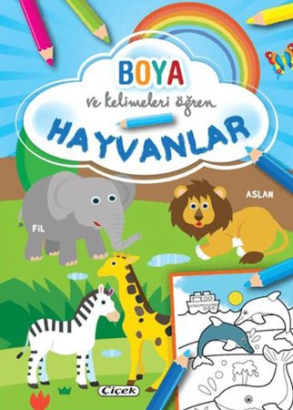 Boya ve Kelimeleri Öğren - Hayvanlar
