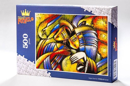 Soyut Serisi Yüzler 500 Parça Puzzle St02 D