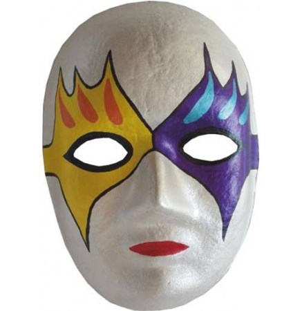 Karton Maske Boyama Seti