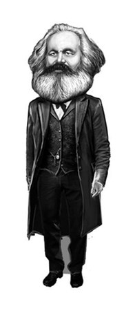 Karl Marx Karikatür Ayraç Aylak Adam Hobi