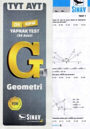 Sınav Tyt Ayt Geometri Yaprak Test Yeni