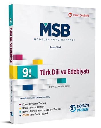 9.Sınıf Türk Dili Ve Edebiyatı Modüler Soru Bankası