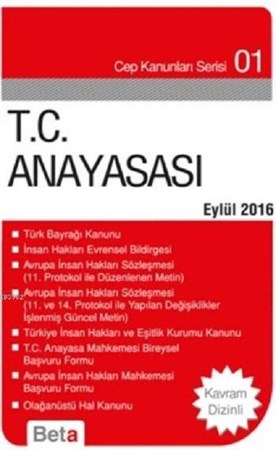 T.C. Anayasası (Ocak 2017) /  Cep Kanunları Serisi 01