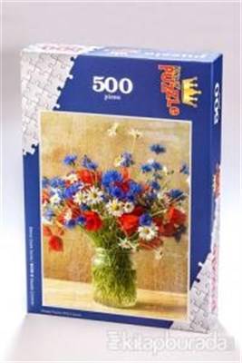 Bahçe Çiçek Serisi Vazoda Çiçekler 500 Parça Puzzle Bc08 D